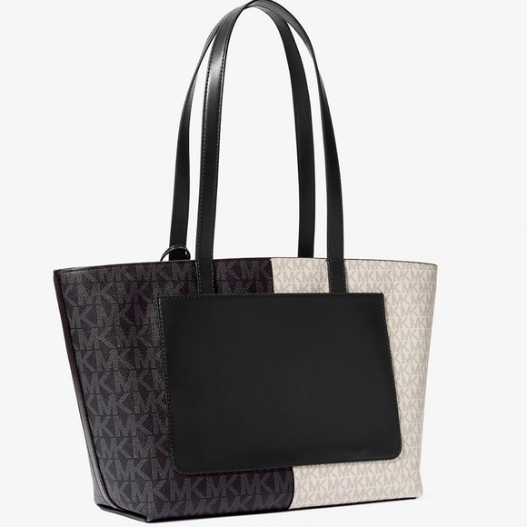 Michael Kors Jet Set Medium Two-Tone Logo Tote Shoulder Bag
BLACK COMBO
NWT - Picture 2 of 16